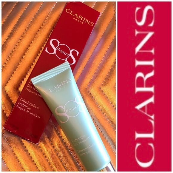 CLARINS - NWT - SOS Primer in Green (04). Corrects Redness. 1 oz/Non-Perfect Box - Picture 1 of 16